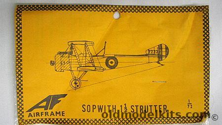 Airframe 1/72 Sopwith 1 1/2 Strutter plastic model kit